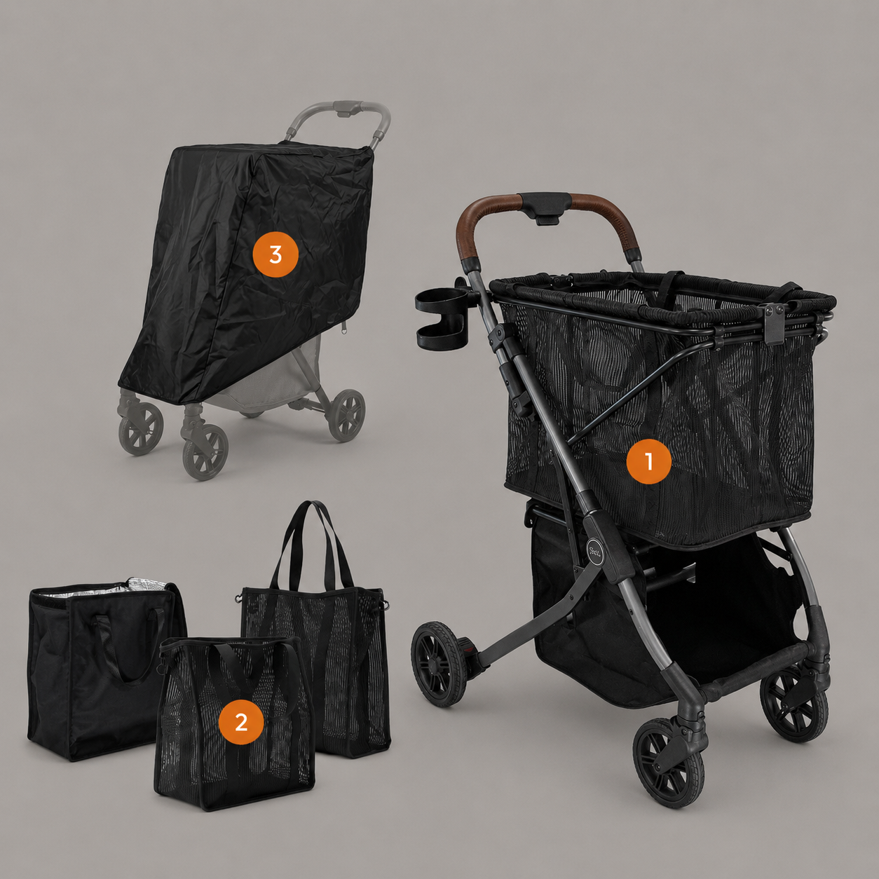Strolee Shoppingpaket, Svart (spara 1 046 kr)