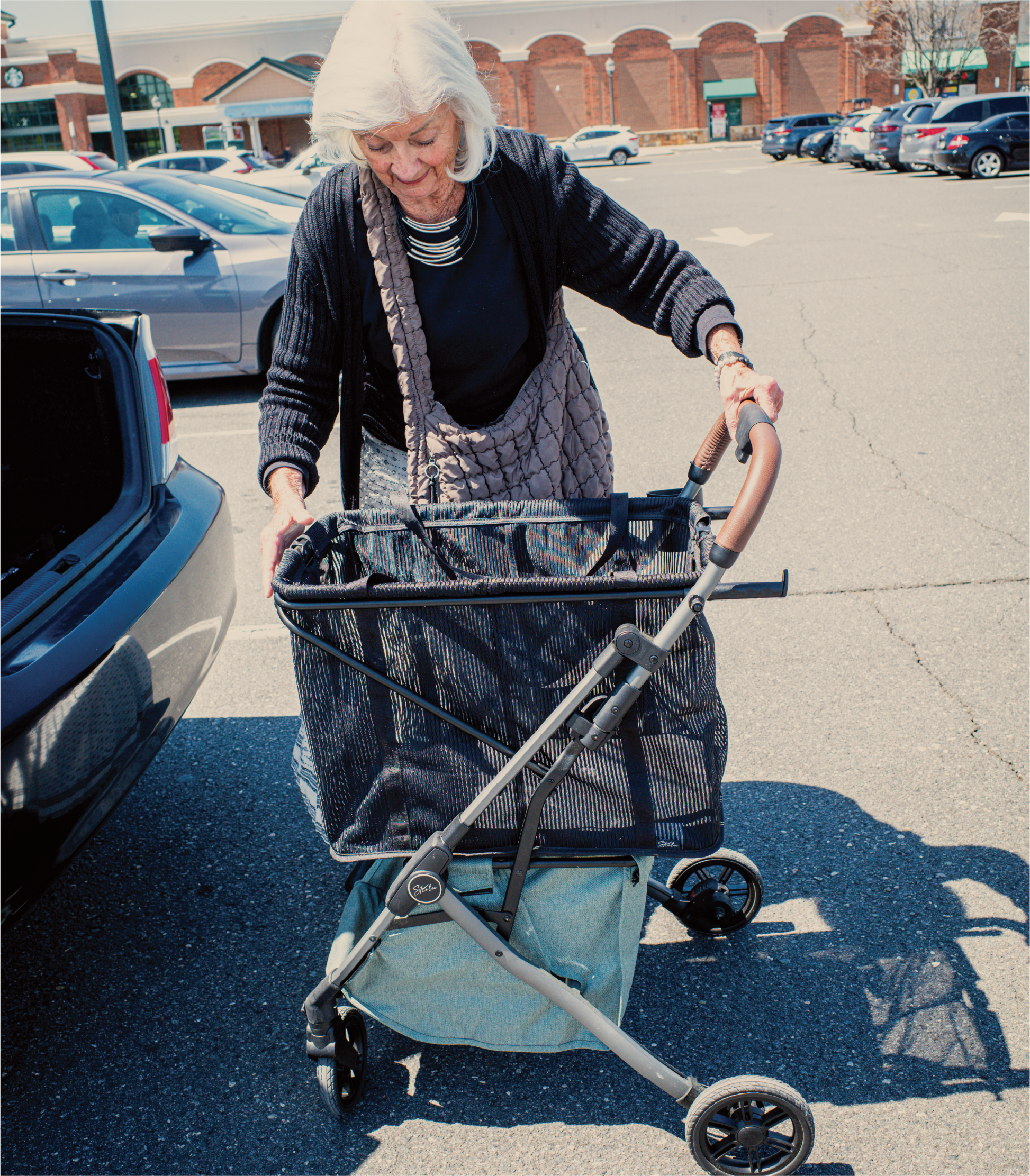 Strolee Shoppingvagn, Svart