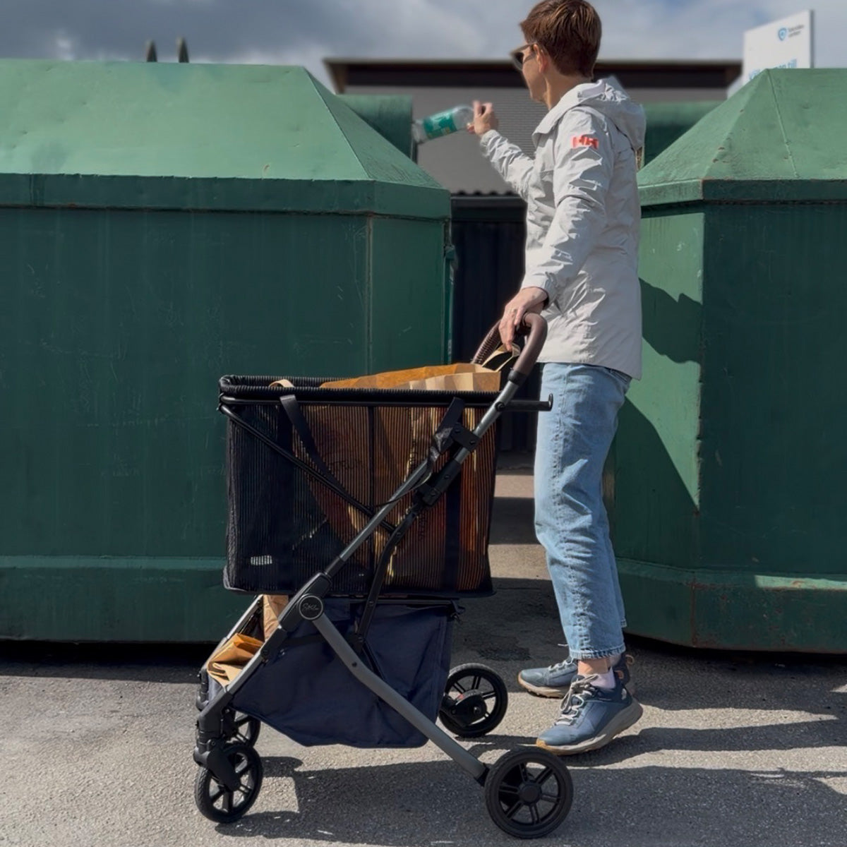 Strolee Shoppingvagn, Grå