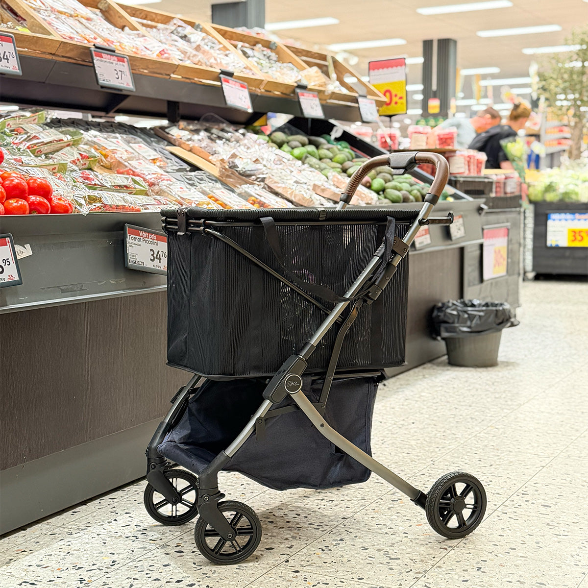 Strolee Shoppingvagn, Svart