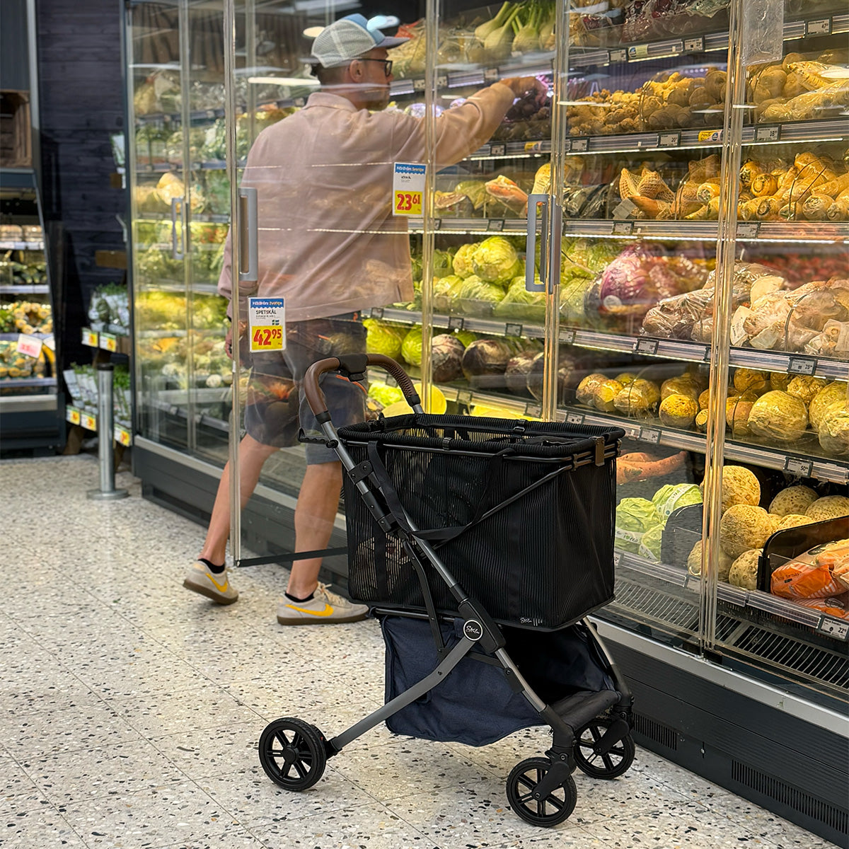 Strolee Shoppingvagn, Svart