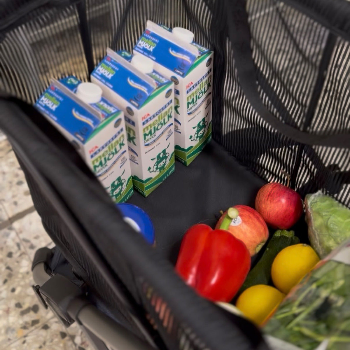 Strolee Shoppingvagn, Svart