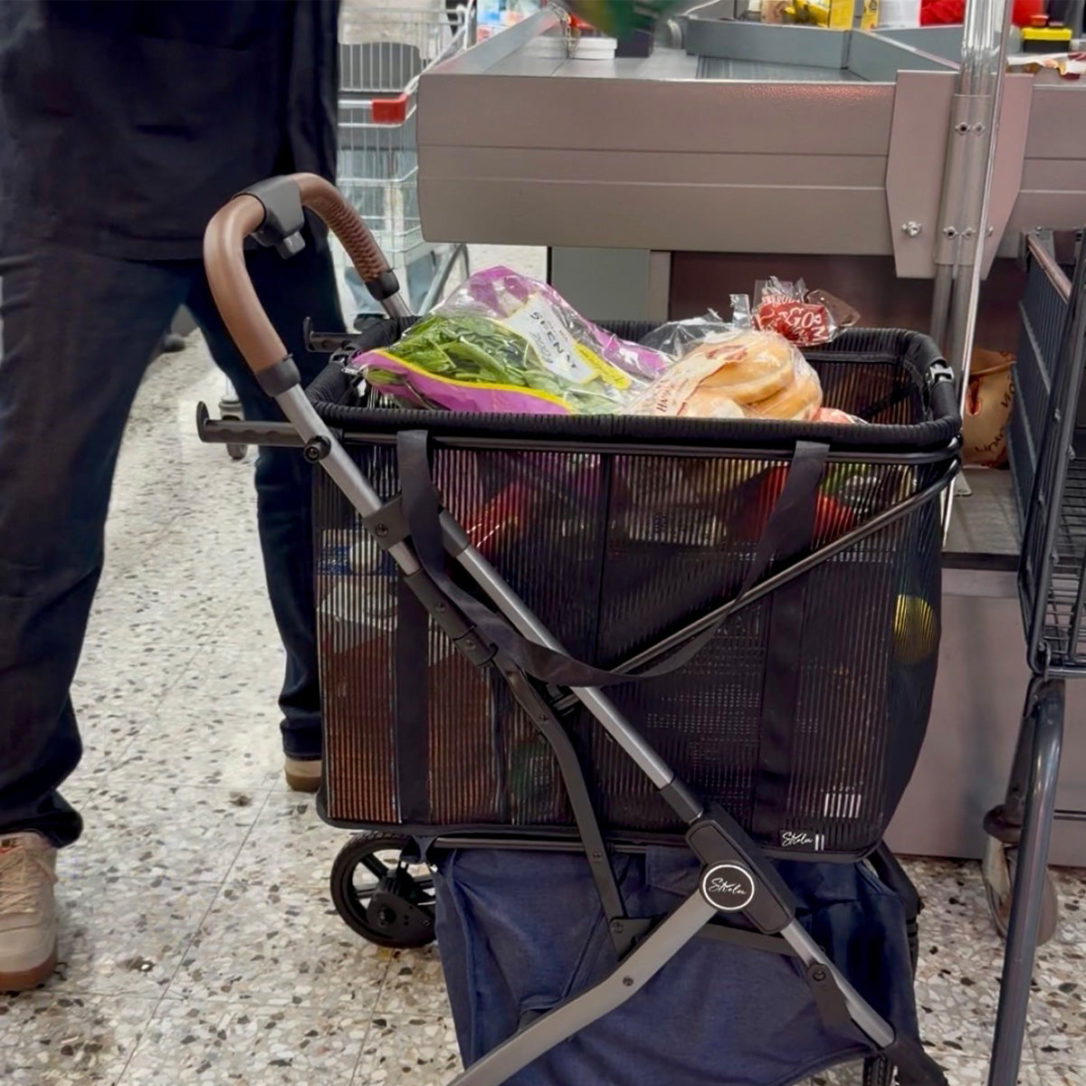 Strolee Shoppingvagn, Svart