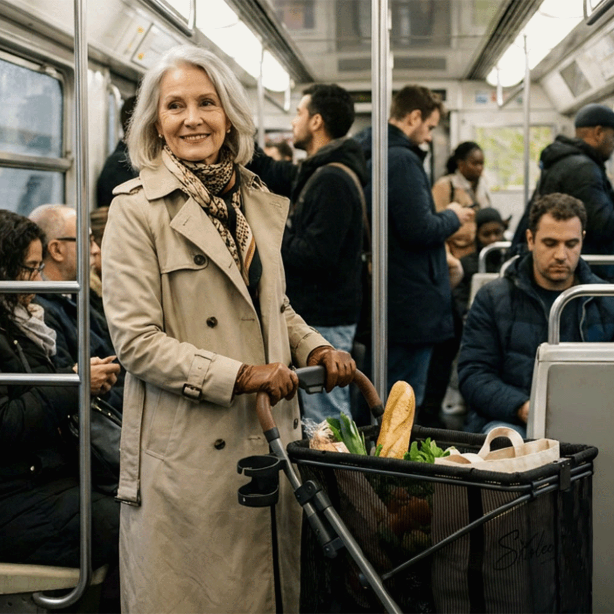Strolee Shoppingvagn, Grön